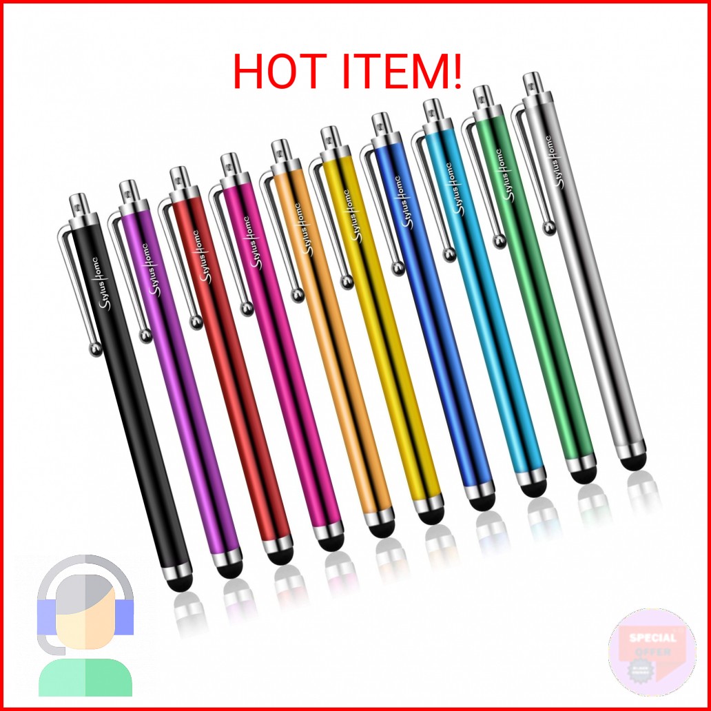 Stylus Pens for Touch Screens, StylusHome 10 Pack High Precision Capacitive Styl