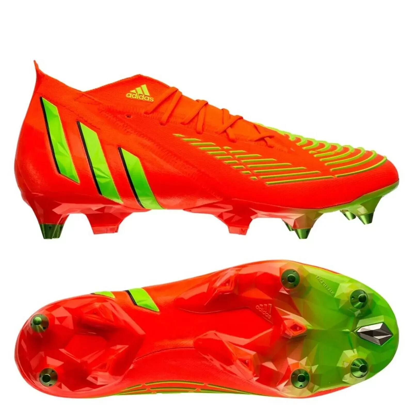 Adidas Predator Edge.1 SG Solar Red Football Soccer Cleats GW1016 Men’s Size 12
