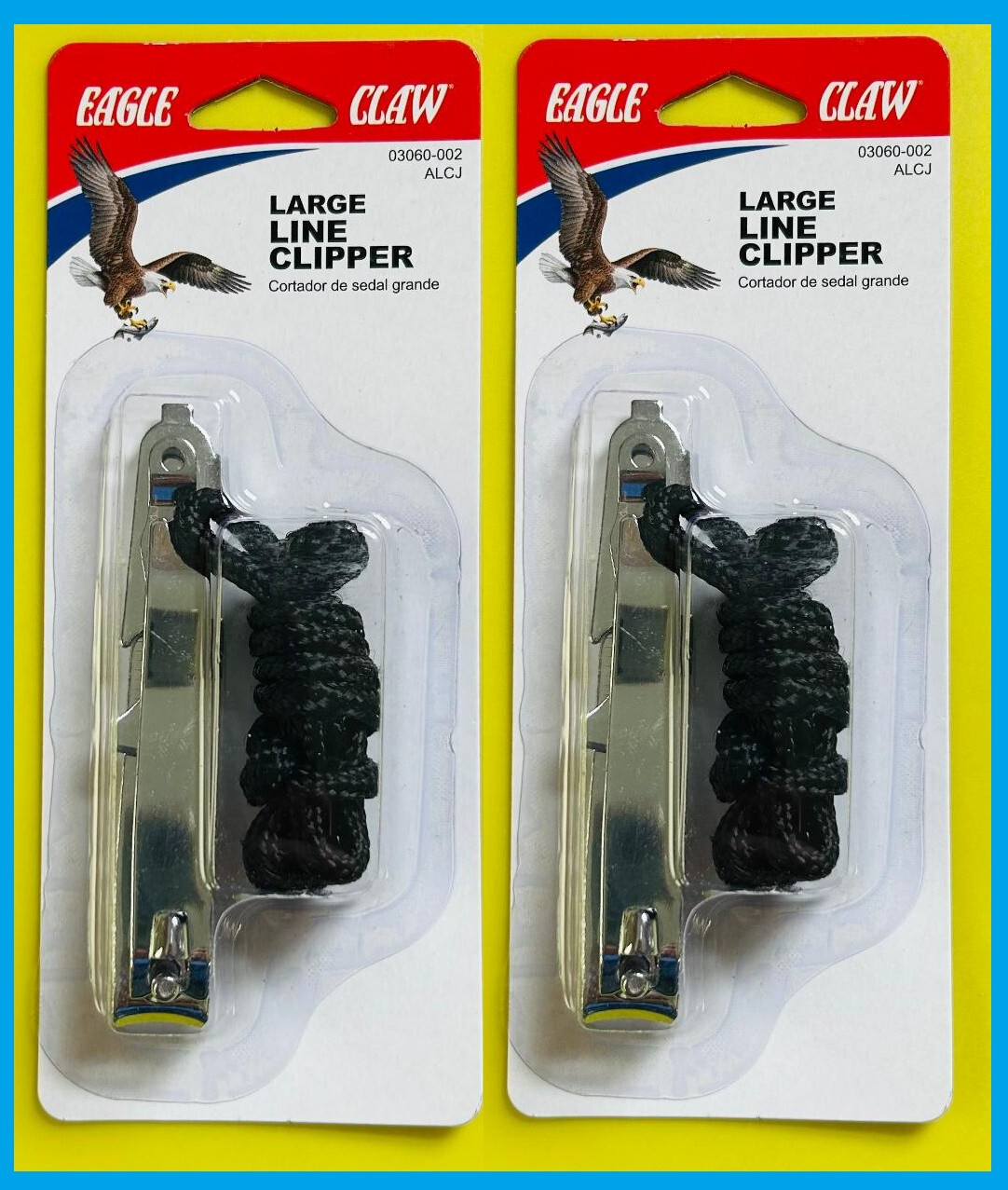 TWO EAGLE CLAW Large Line Clippers Heavy Duty You get 2 for the price of 1! NEW!