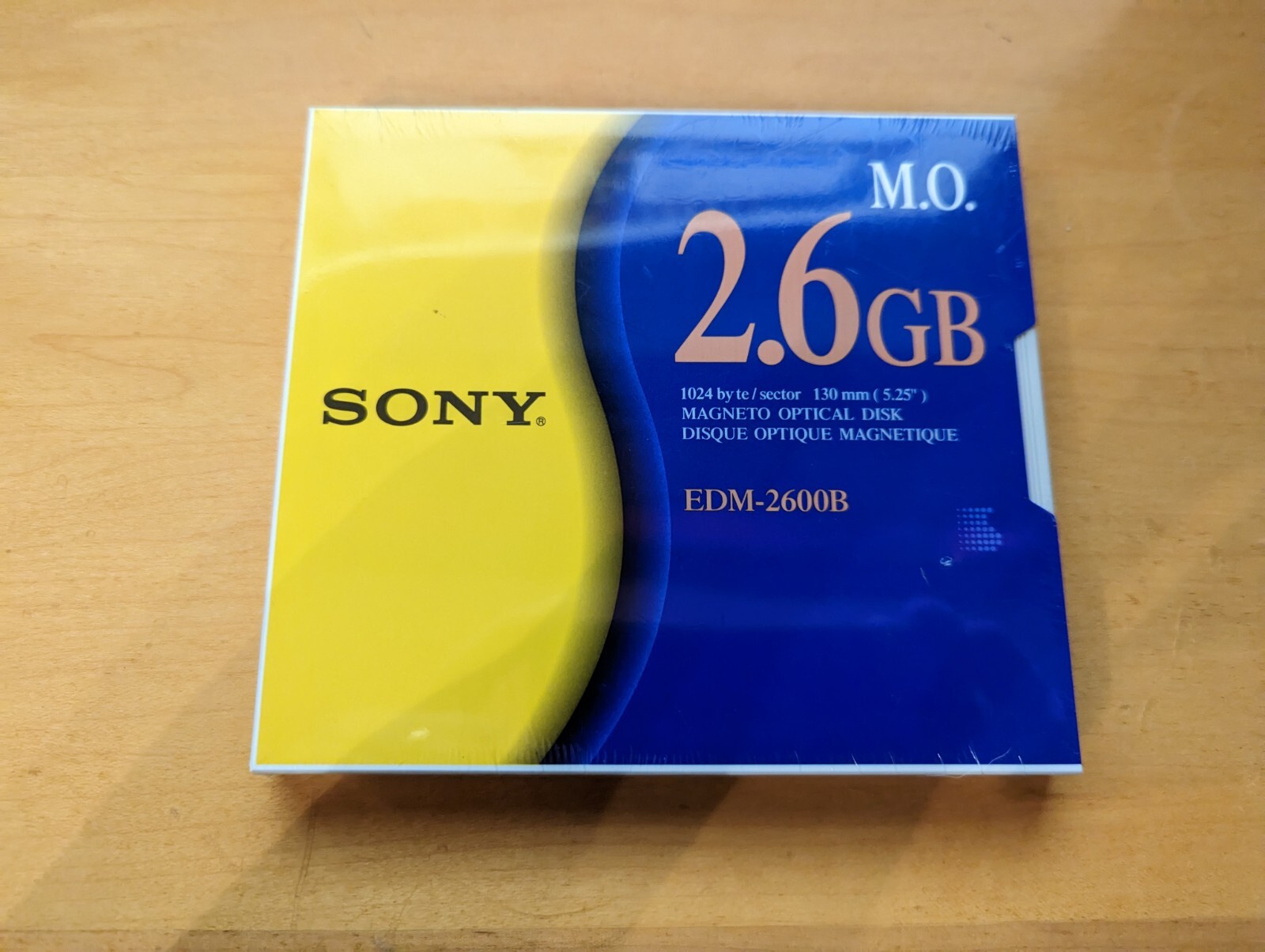 NEW Sony EDM-2600B 2.6GB 5.25 MO OPTICAL DISK UNOPENED
