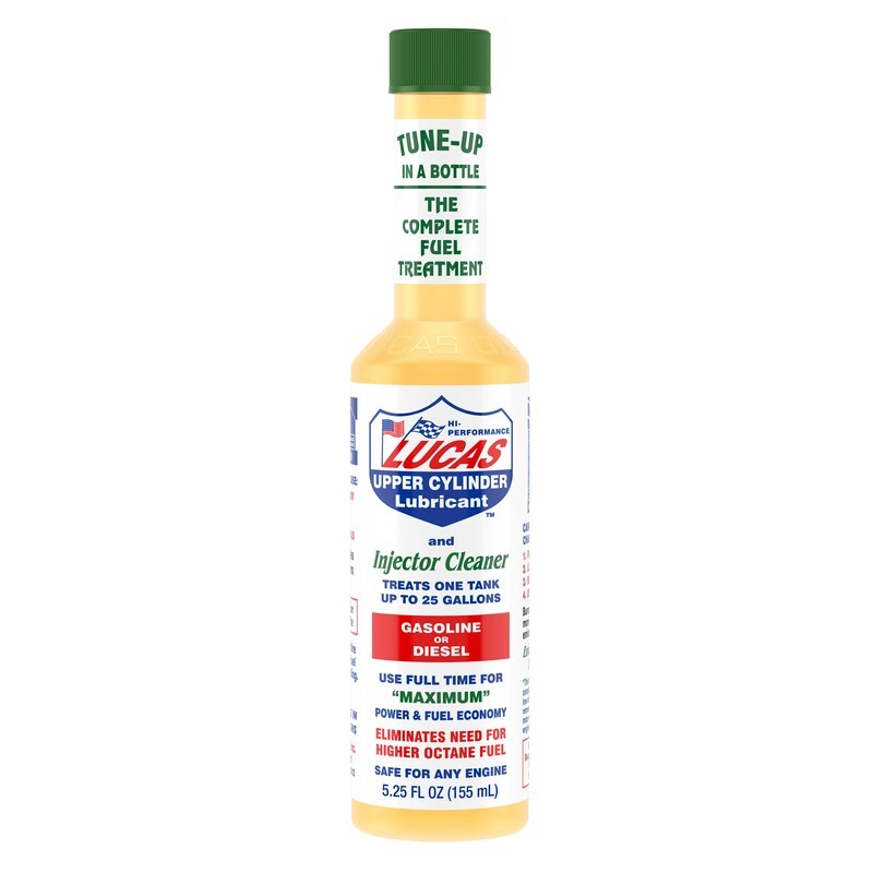 Lucas Upper Cylinder Lubricant & Injector Cleaner Treats Gasoline/Diesel 5.25 oz