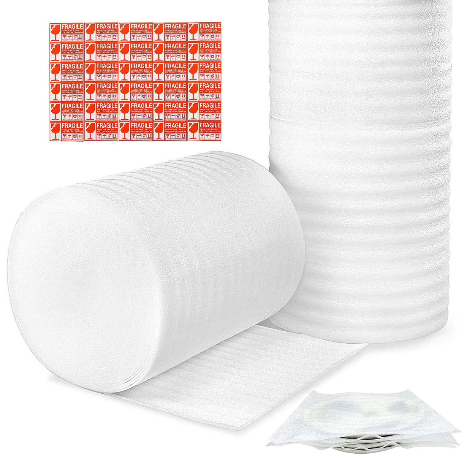 Moving Supplies, 14'' Wide X 160' Length Foam X Length, White