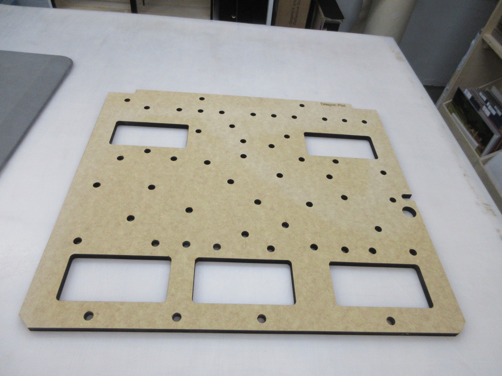 Stern Dragonfist Pinball Replacement Backbox light panel wood