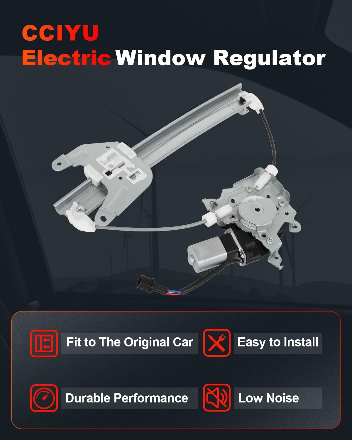 Power Window Regulator with Motor Replacement for 2002-2006 Altima Rear Left