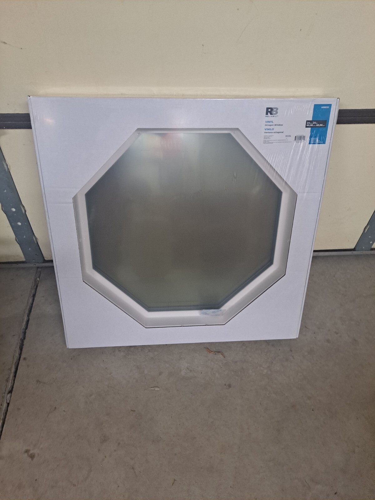NEW RELIABILT 4066703 VINYL Insulated Octagon Window 24" x 24"  Fast Shipping