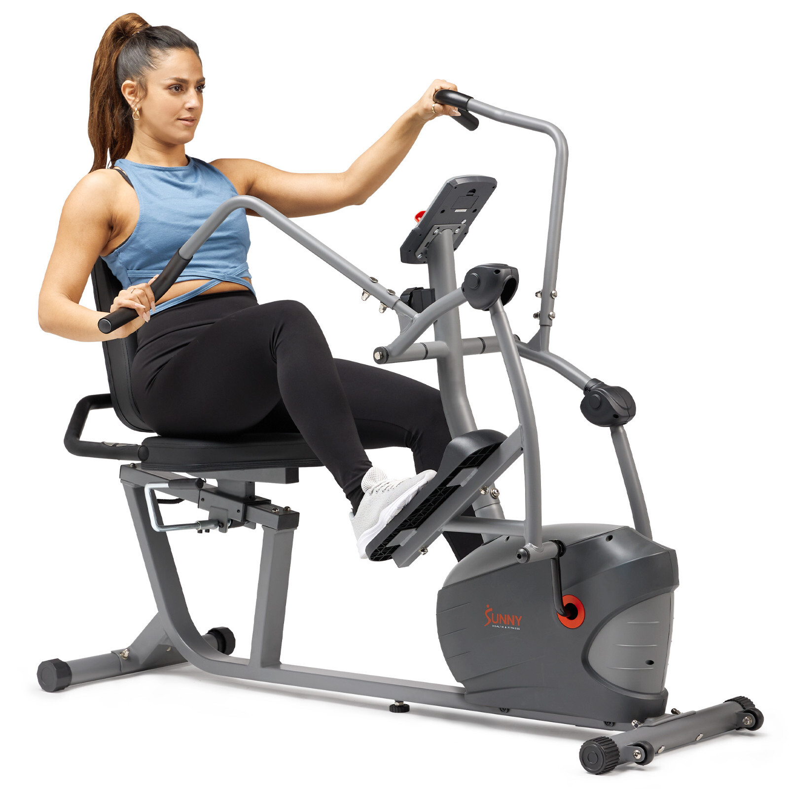Sunny Health & Fitness Smart Recumbent Cross Trainer Elliptical - SF-RBE420035