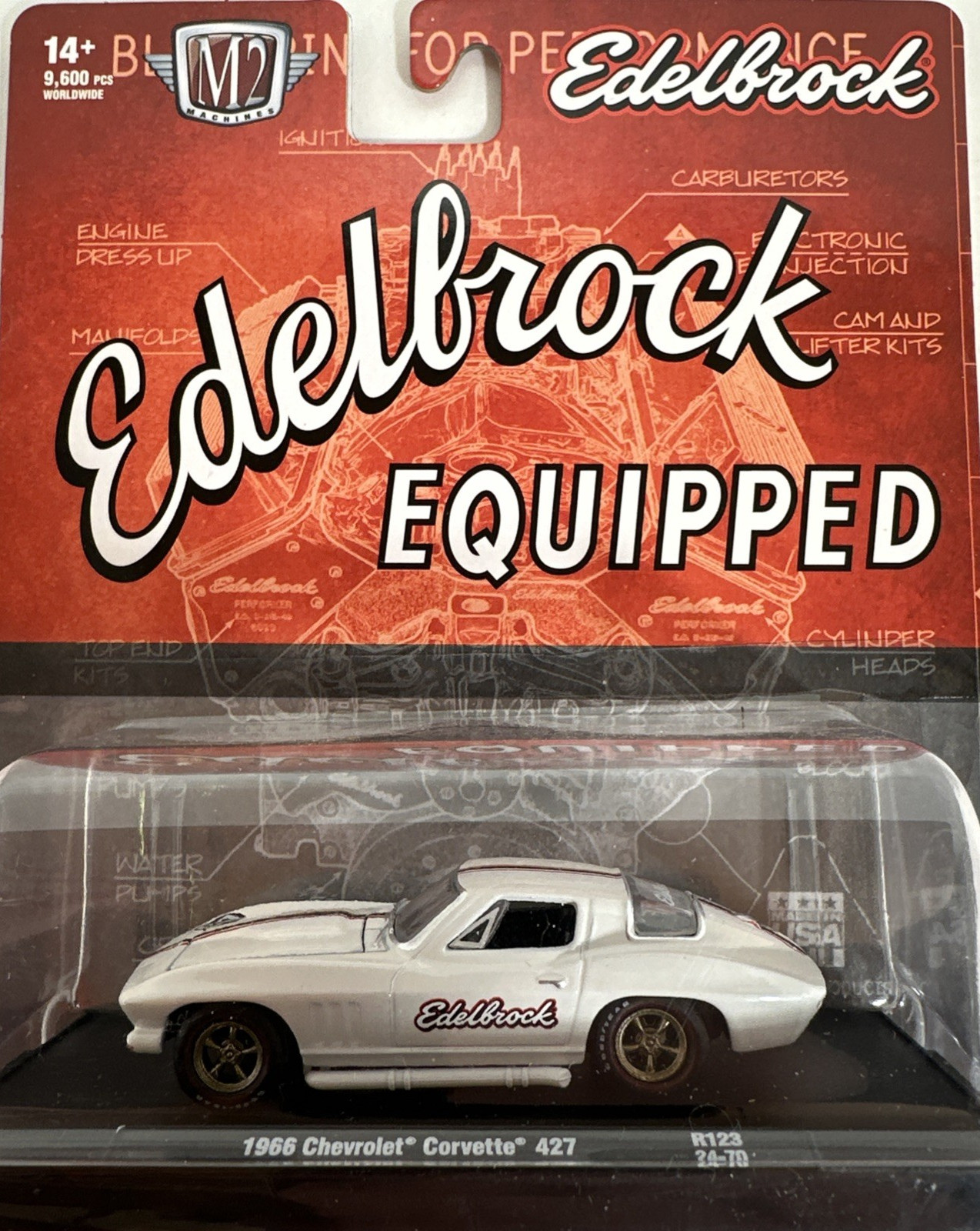 1966 Chevy Corvette 427 Edelbrock Power & Speed M2 Machines R123 24-70 New