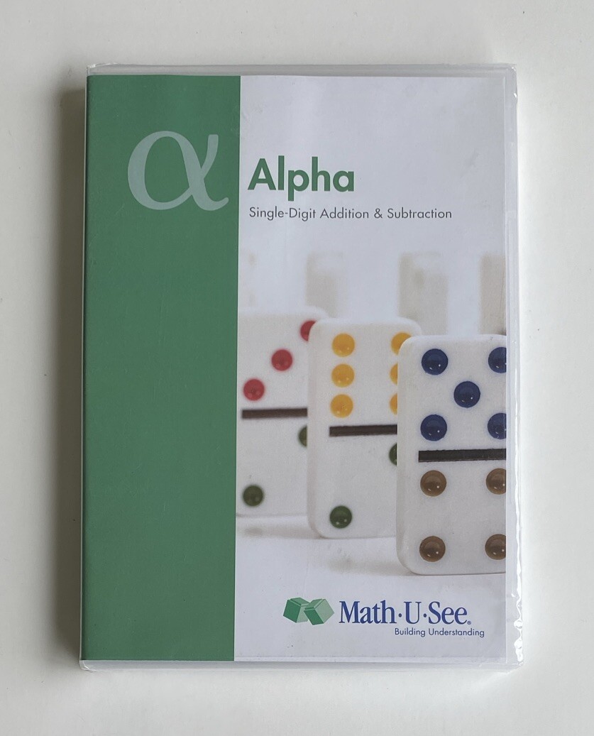 Alpha Single-Digit Addition & Subtraction (DVD, 2009) Math-U-See