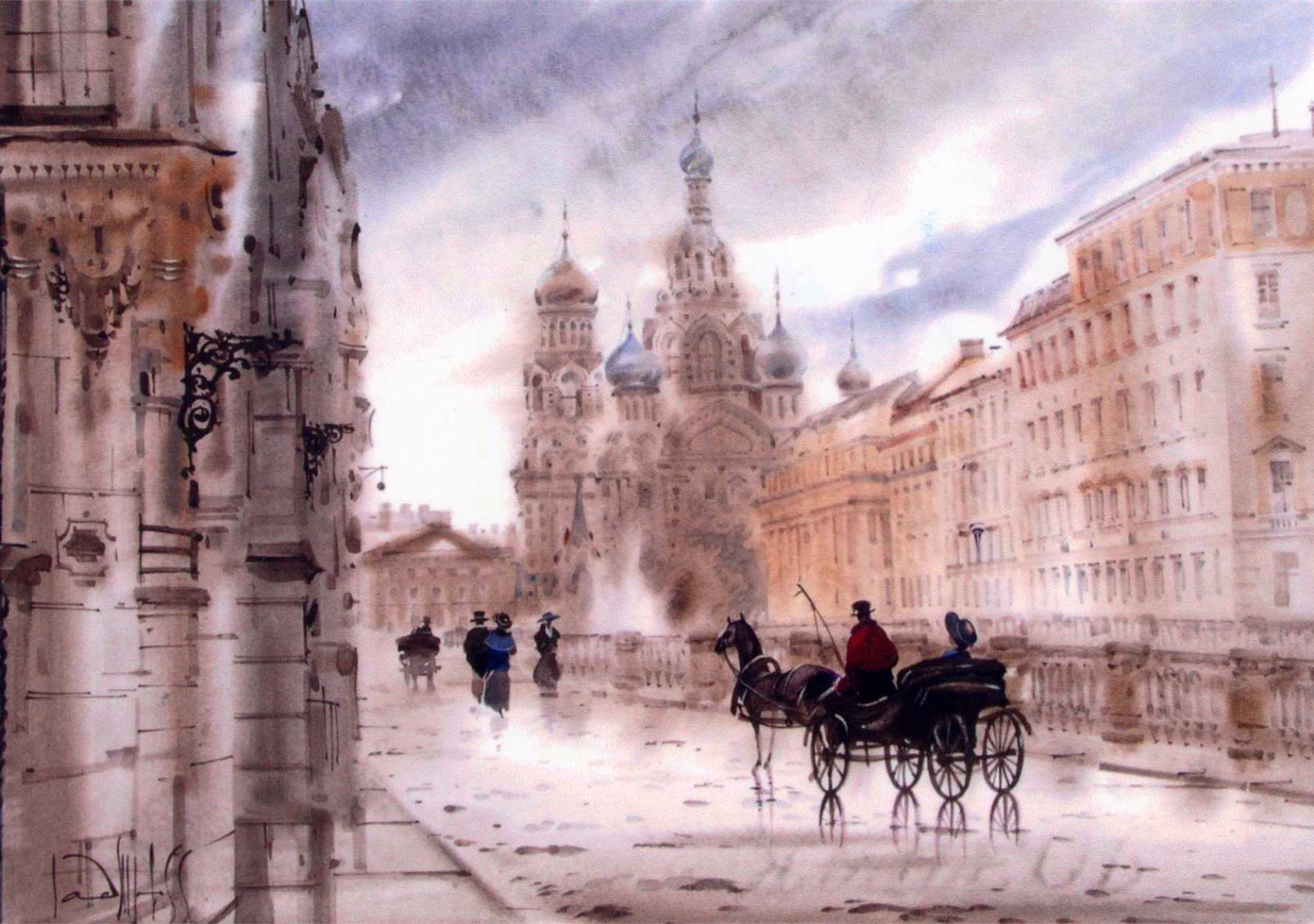 Needlework Counted Cross Stitch Chart - Moscow Street