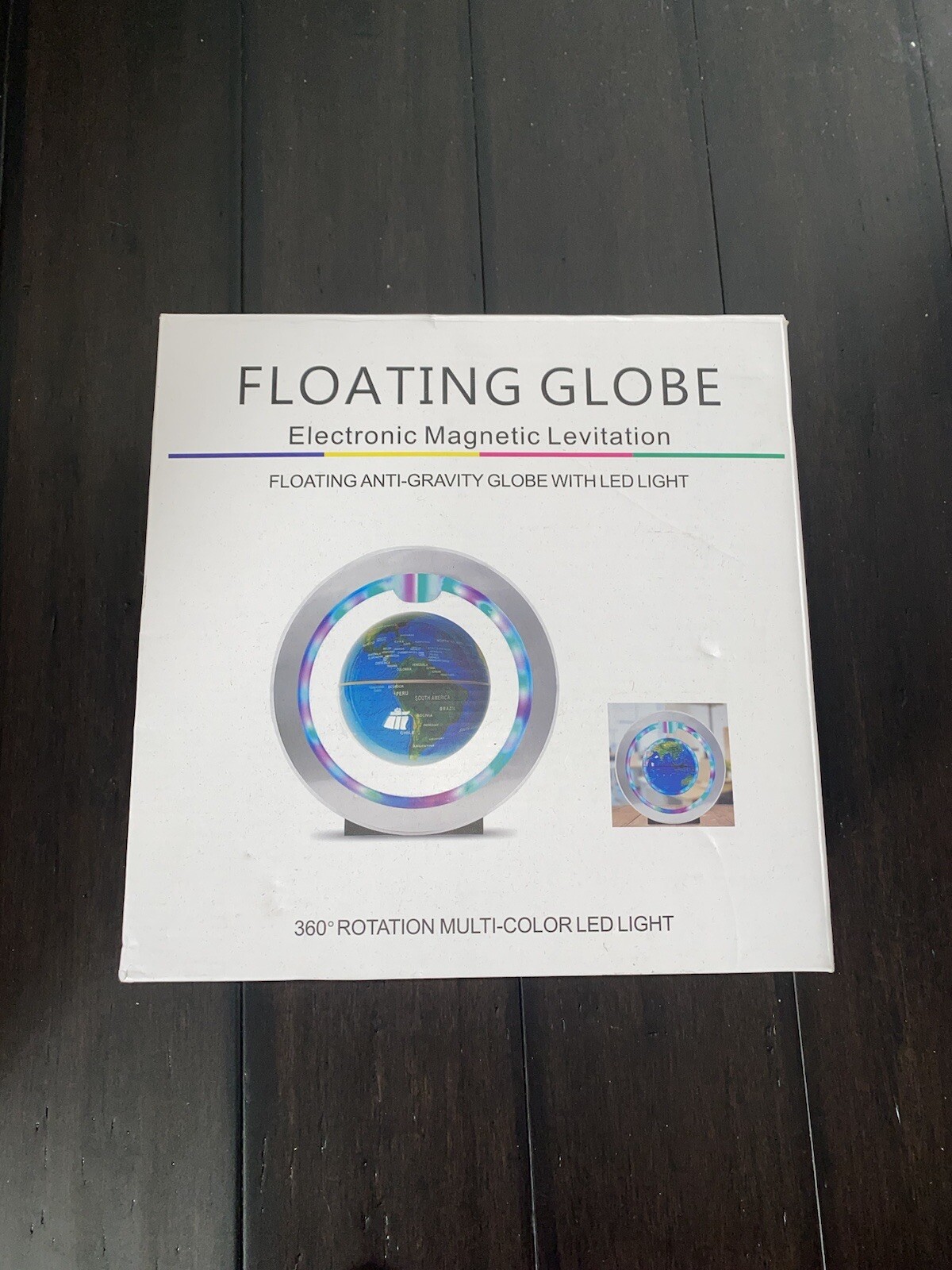 World Map Magnetic Levitation Floating Globe Round LED Night Lamp Dave & Busters