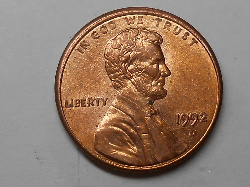 1992 d Lincoln cent with multiple errors- unique coin