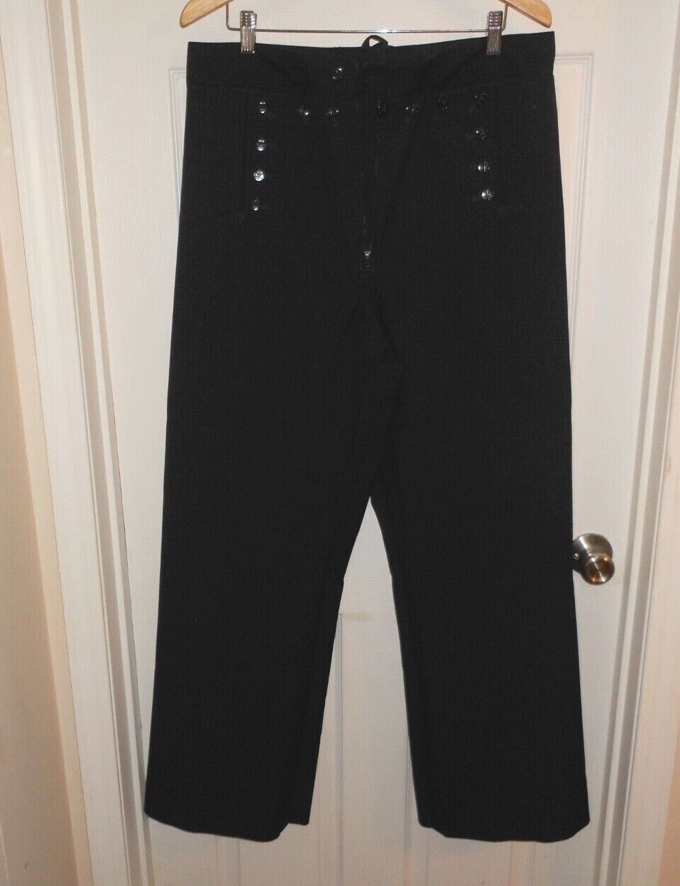 U.S.NAVY MILITARY MEN'S/LADIES SAILOR UNIFORM WOOL 13 Button CRACKER JACK Pants