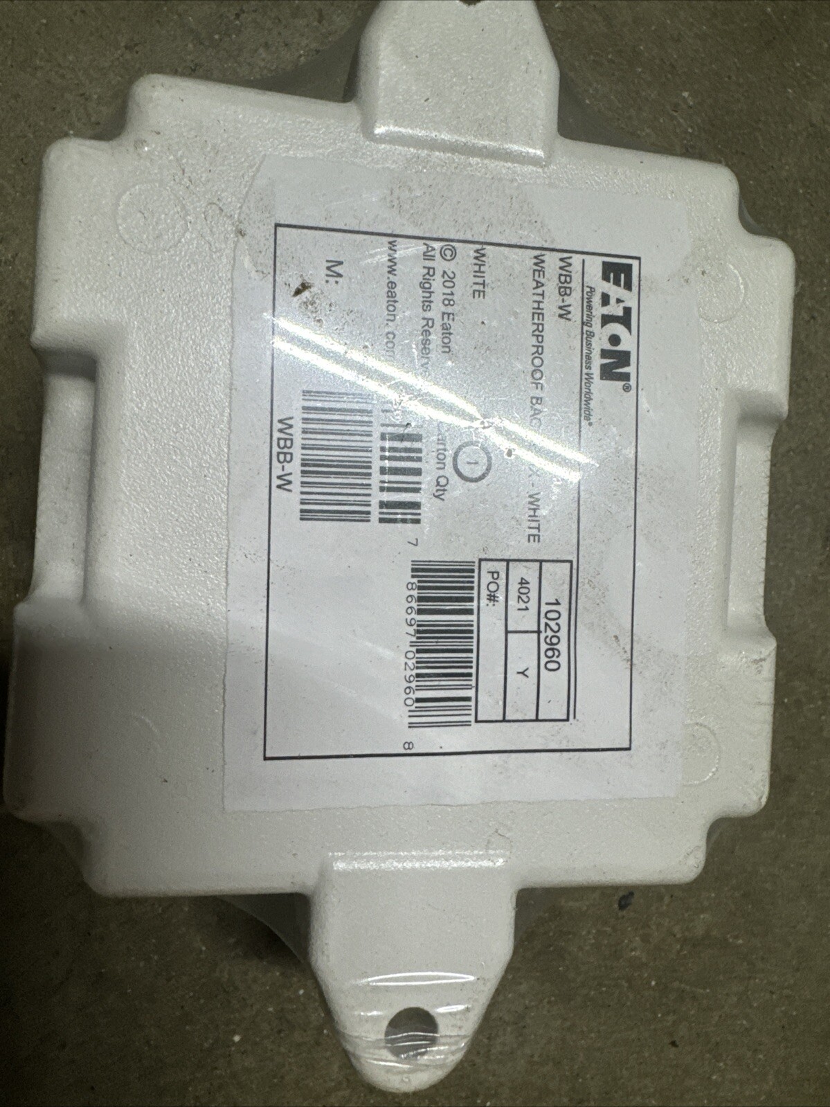 WHEELOCK WBB-W BACKBOX OUTDOOR WHITE