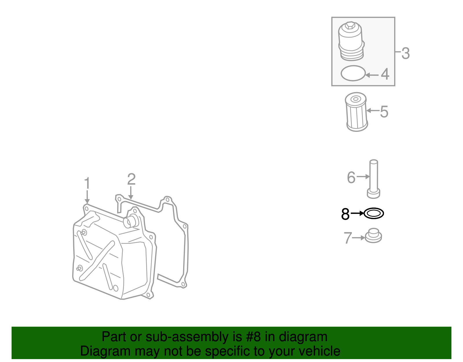 Genuine Volkswagen Drain Plug O-Ring N-043-809-2
