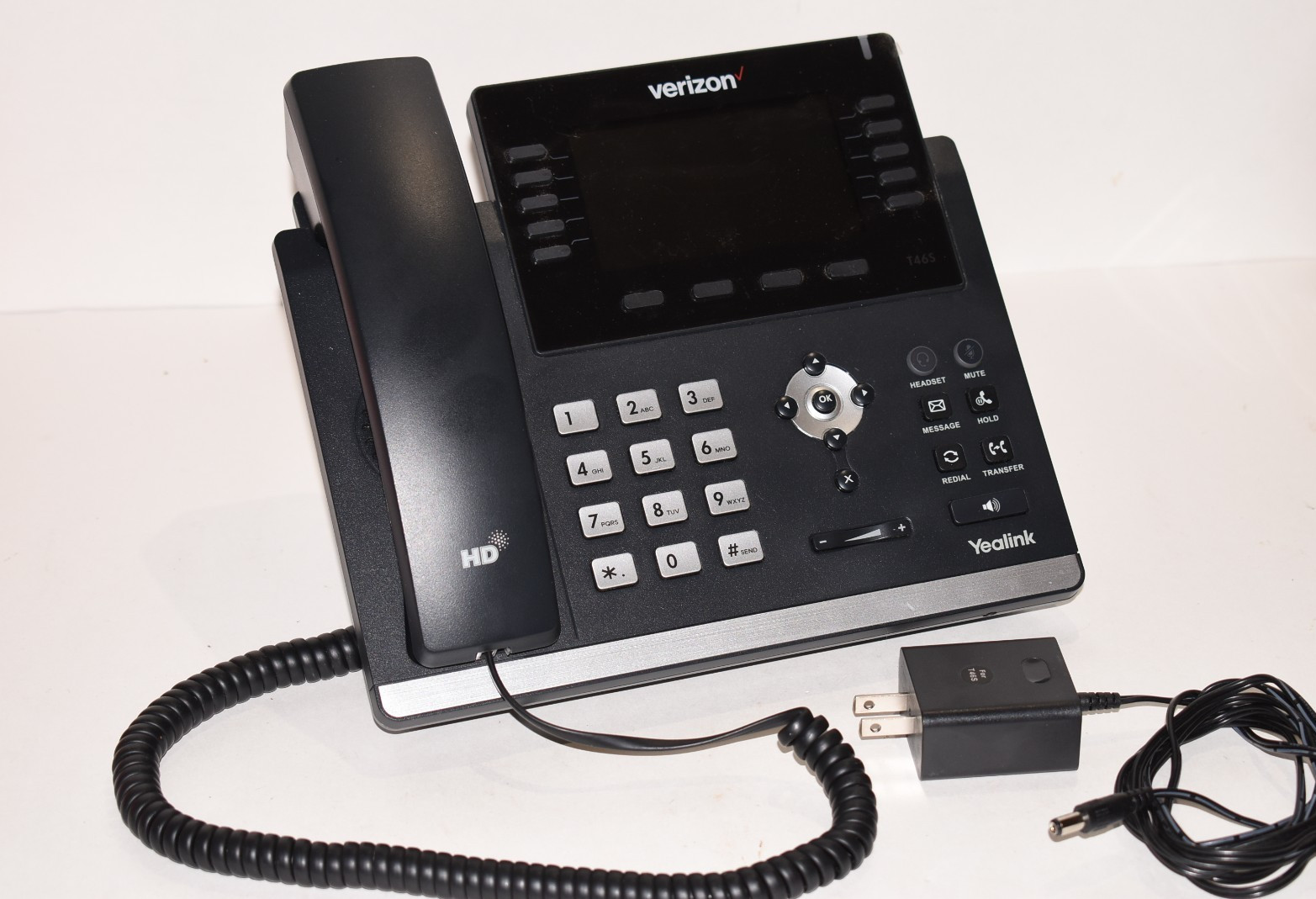 Yealink T46g IP Phone HD Voice Ethernet RJ-45 Business VoIP w/WF50 WIFI Dongle
