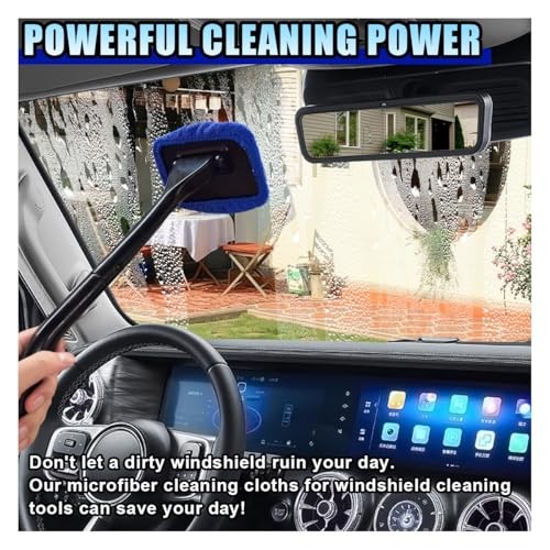 LAINLOY 7 Pack Microfiber Cloths, Replaceable Car Inside Windshield Cleaning