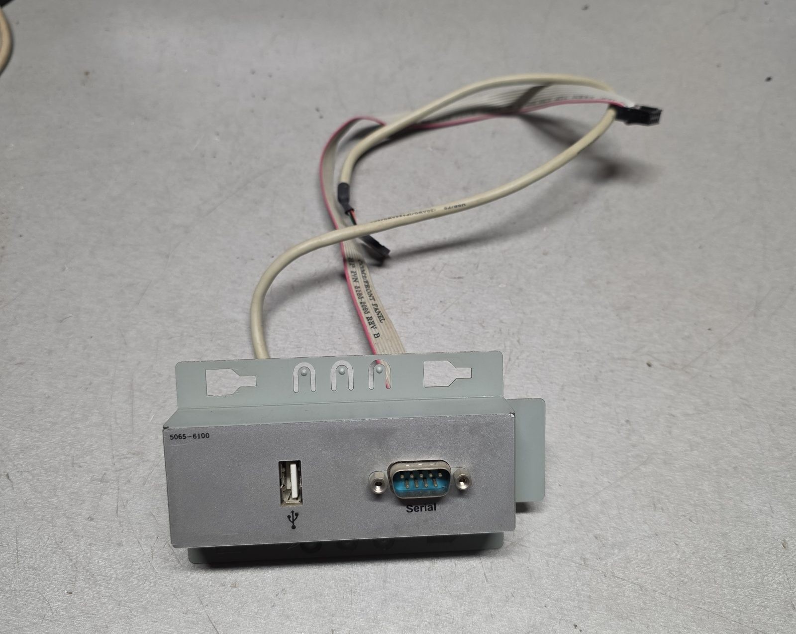 USB and Serial DB9 9-Pin Header to Slot Plate Adapter Bracket 5065-6100