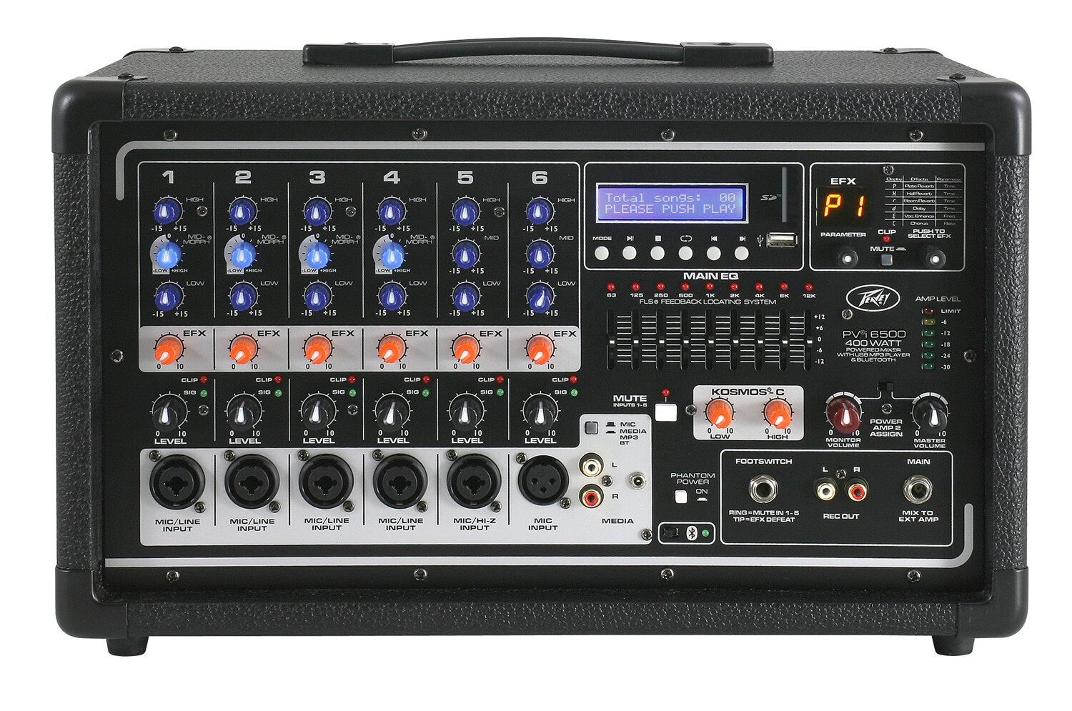 Peavey PVi 6500 All-In-One Powered PA Mixer Built-In Power Amplifier