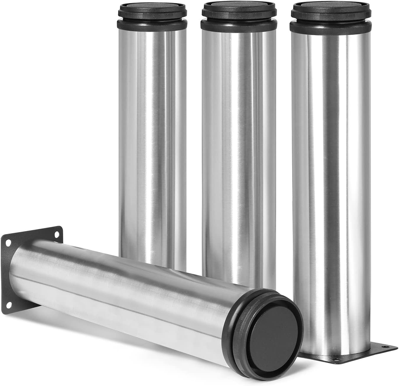 10 Inch Metal Furniture⭐Legs Stainless Steel⭐Adjustable Legs Silver Metal🌟🌟🌟
