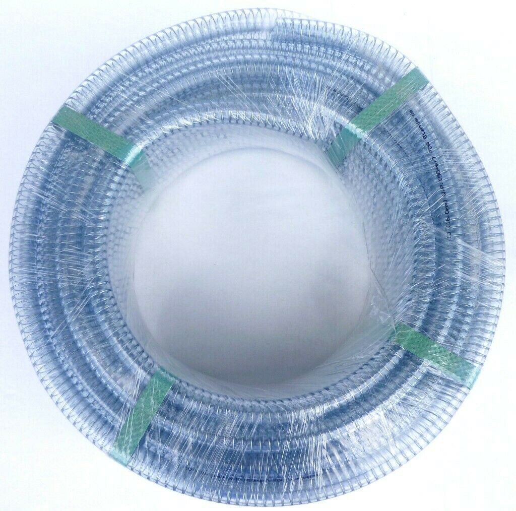 Steel spiral Wire helix Suction Hose 16mm 5/8" Food Grade clear PVC non-toxic