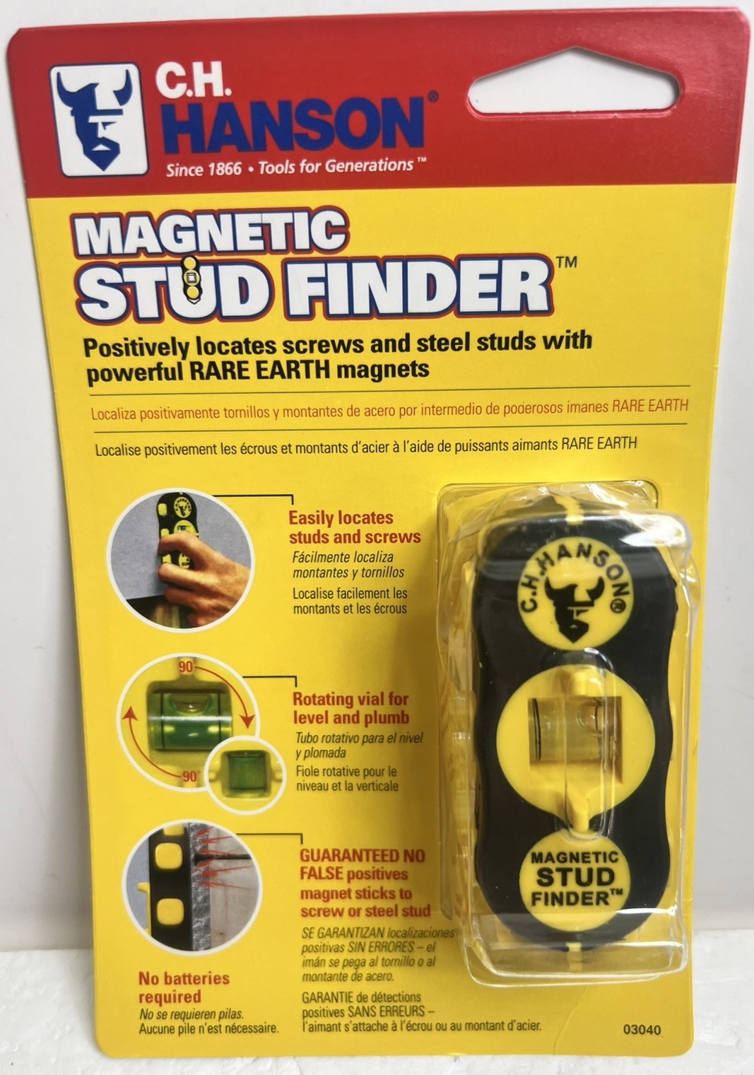 C.H. Hanson Magnetic Stud Finder 3040