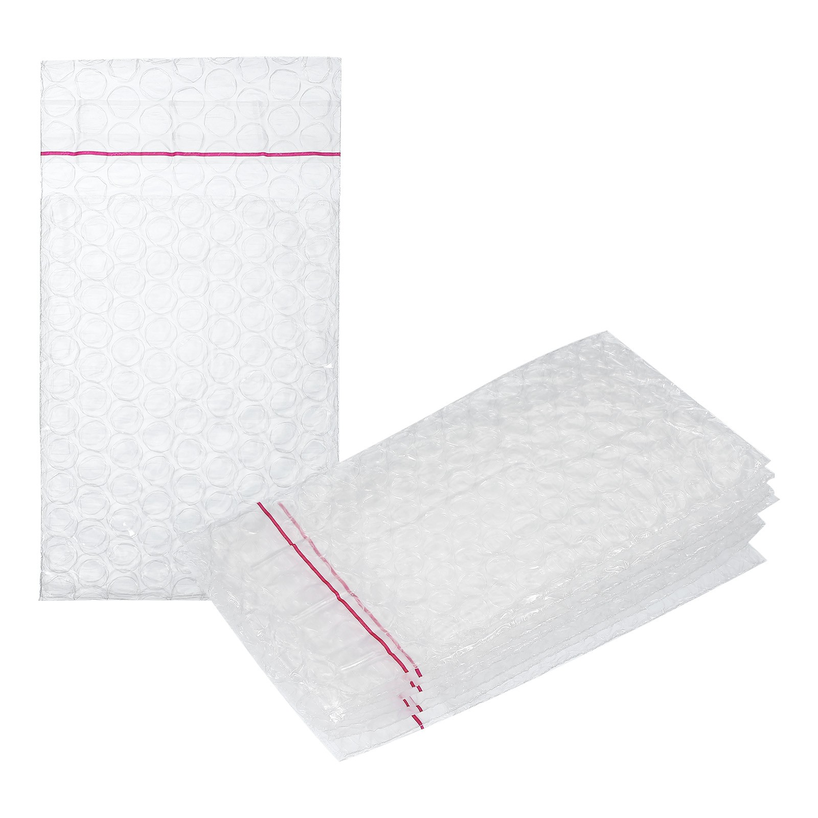Bubble Pouch Wrap Bags Cushioning Bags 4.72 + 1.18 x 3.15" (Pack of 100, Clear)