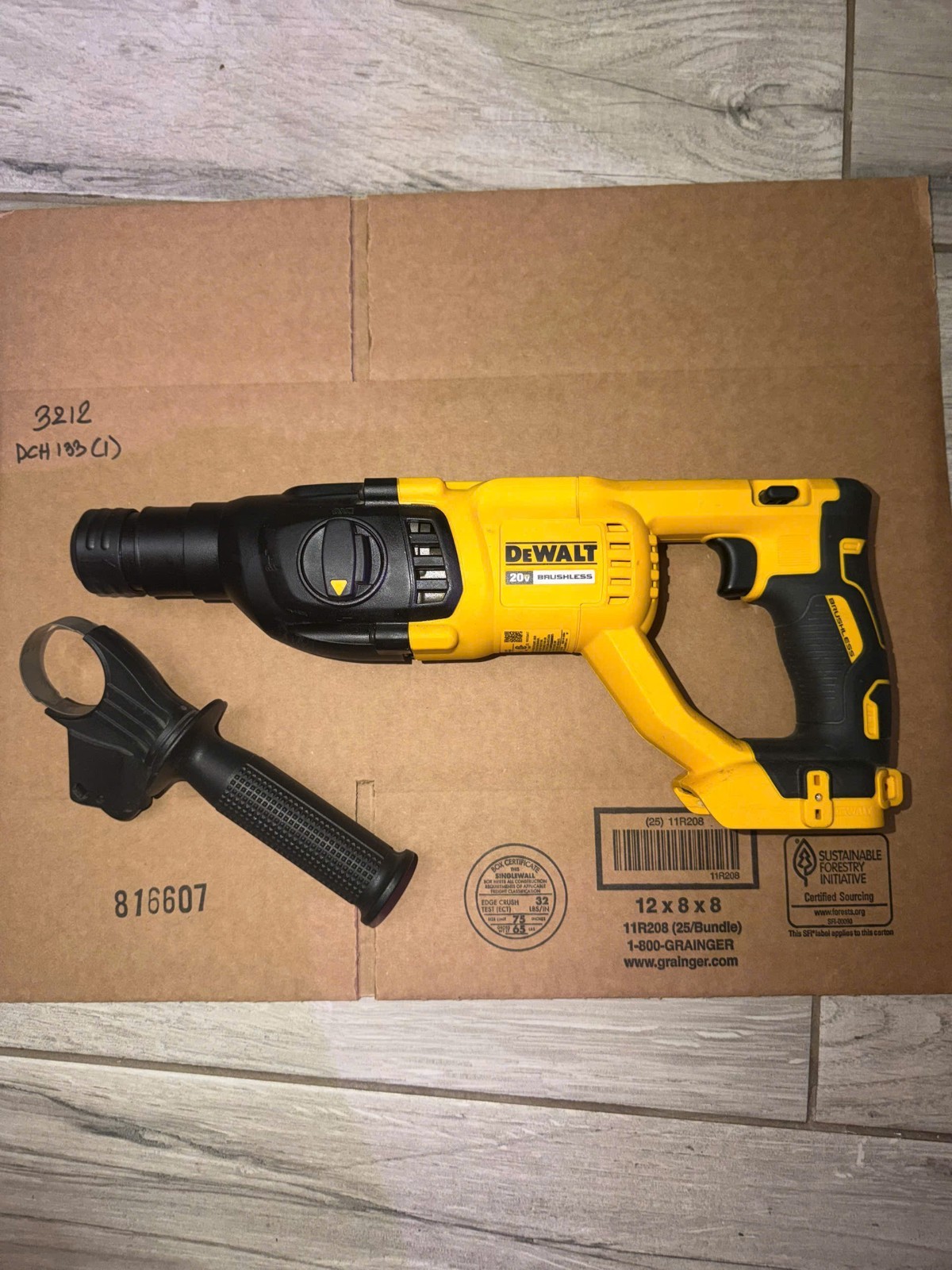DEWALT DCH133 20V Max 1” SDS Plus D-Handle Rotary Hammer Drill (Tool Only)