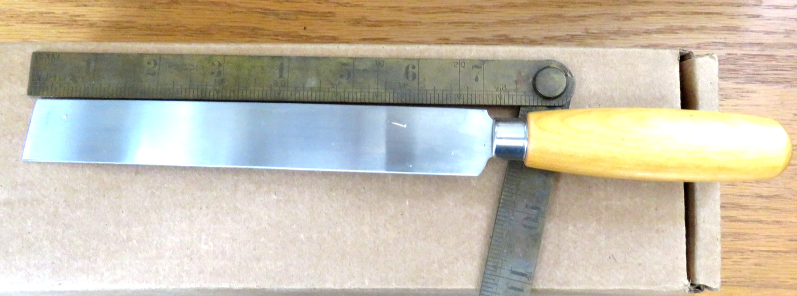 Square Point Knife 7"x1" NEW very sharp for Rubber,Insulation,Carpet,Leather USA