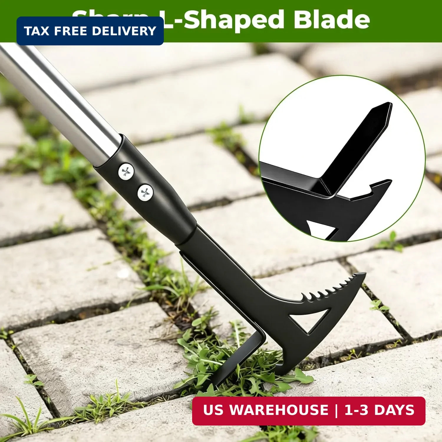 Manganese Steel Crack Weeder Tool,Multi-Functional Weed Puller Tool,Heavy Duty C