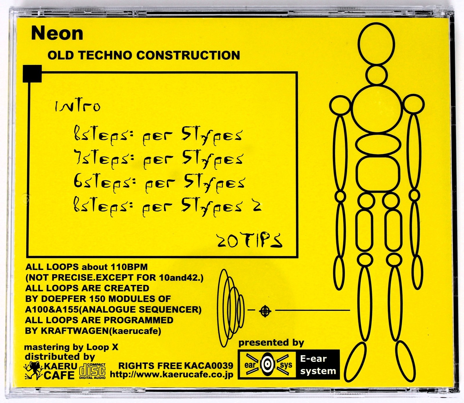 Kaeru Cafe Neon Old Techno Construction Sample Library/Sound Library/Sampling CD