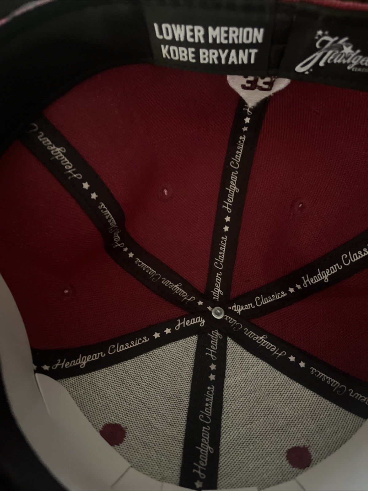 Kobe Bryant Lower Merion Headgear Classic Hat HGC Fitted Cap Size 7