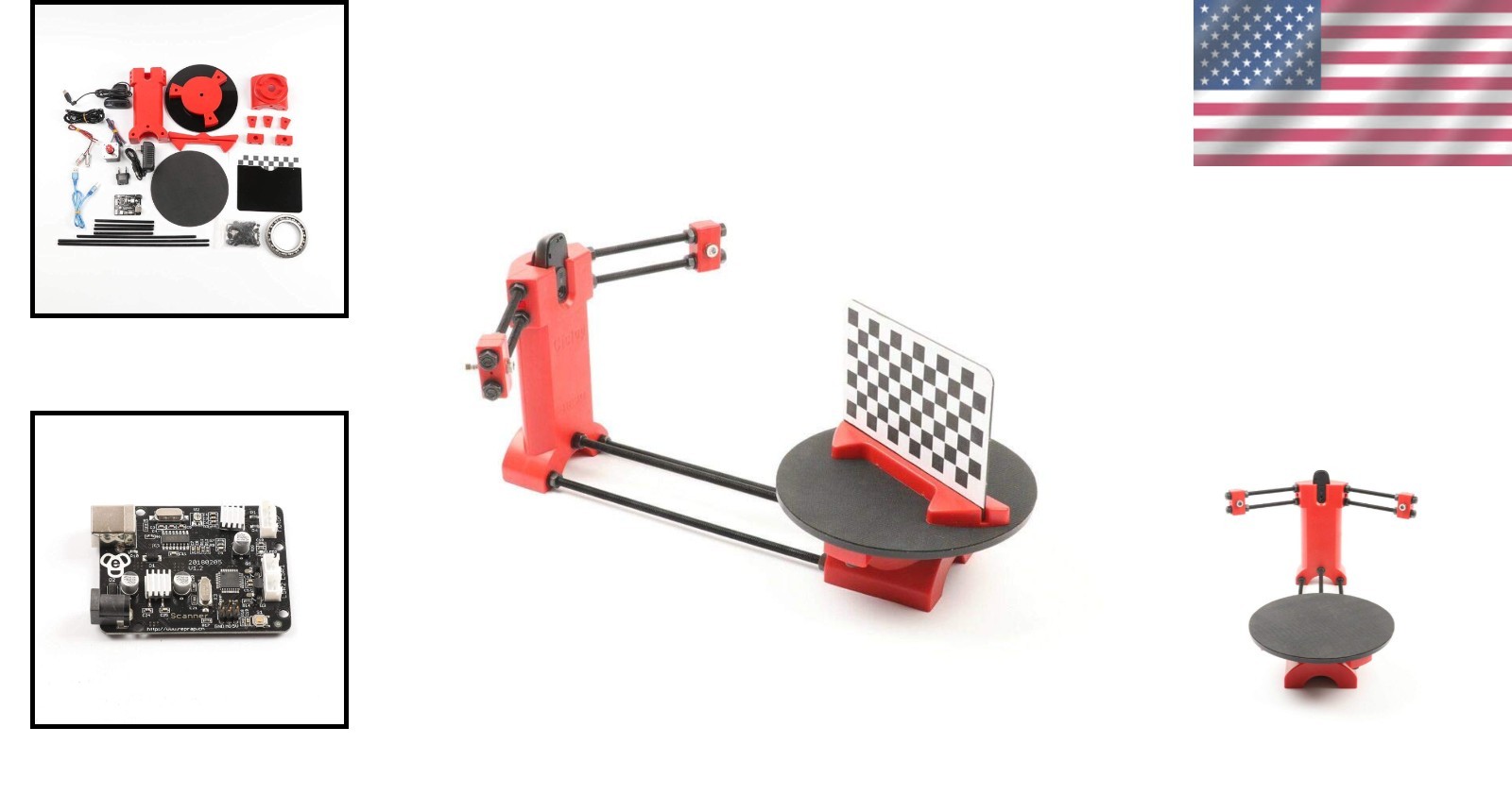Complete Ciclop 3D Scanner Kit - Easy Assembly with Advanced Laser Tech