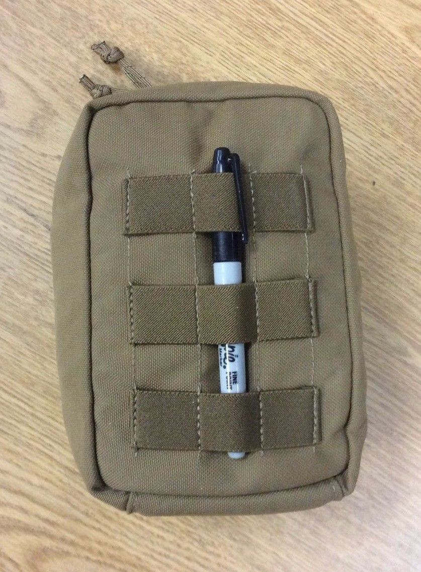 GENUINE MODULAR TACTICAL TAYLOR COYOTE BROWN ZIPPERED UTILITY POUCH USGI MOLLE