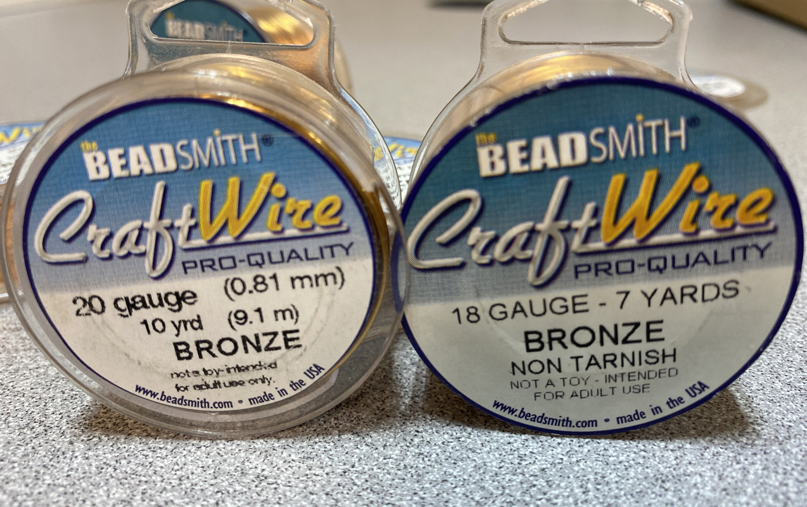 BEADSMITH Craft Wire BRONZE 18-28 Gauge NEW