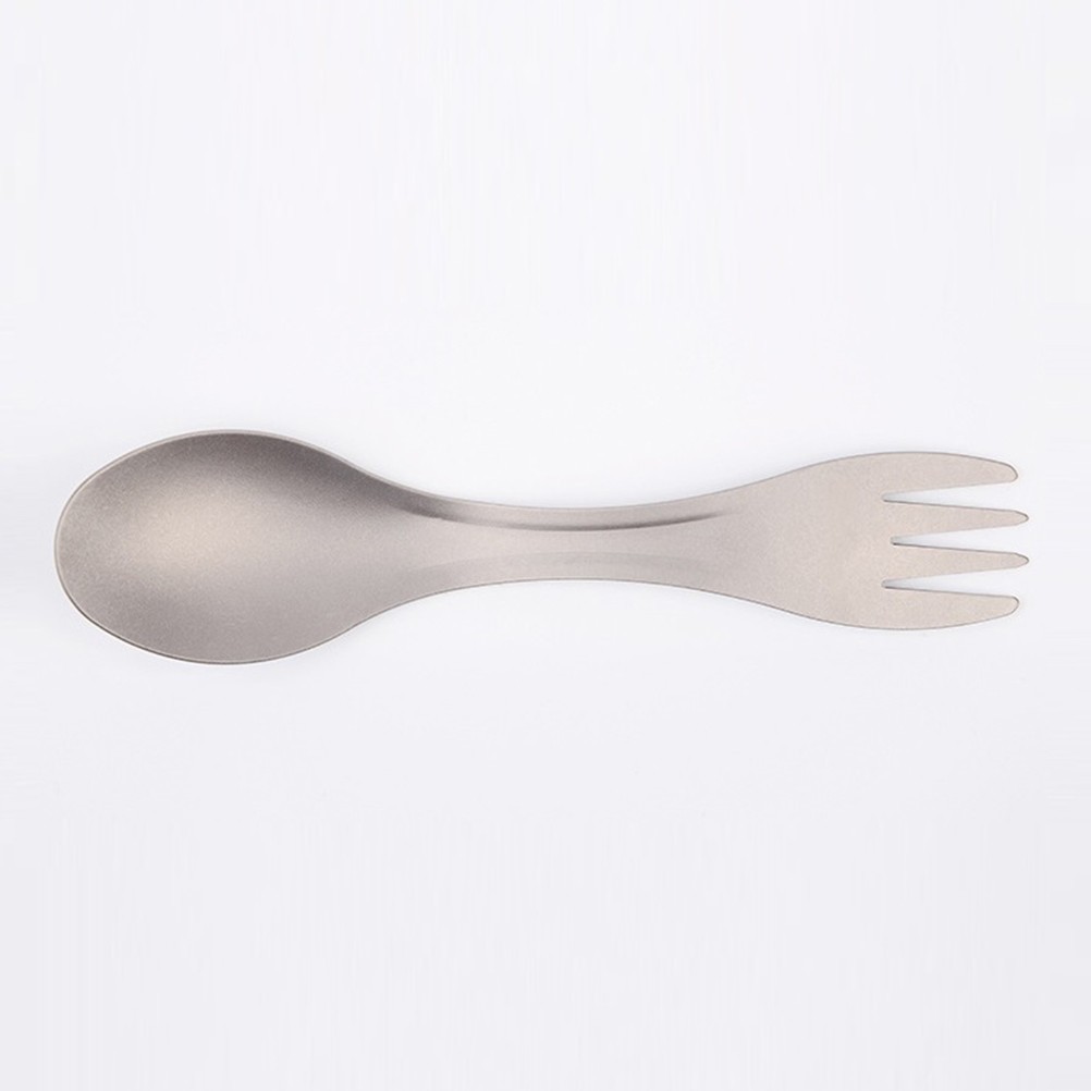 Reusable Silverware for Lunch Titanium Spoon Long Handle Camping Sporks