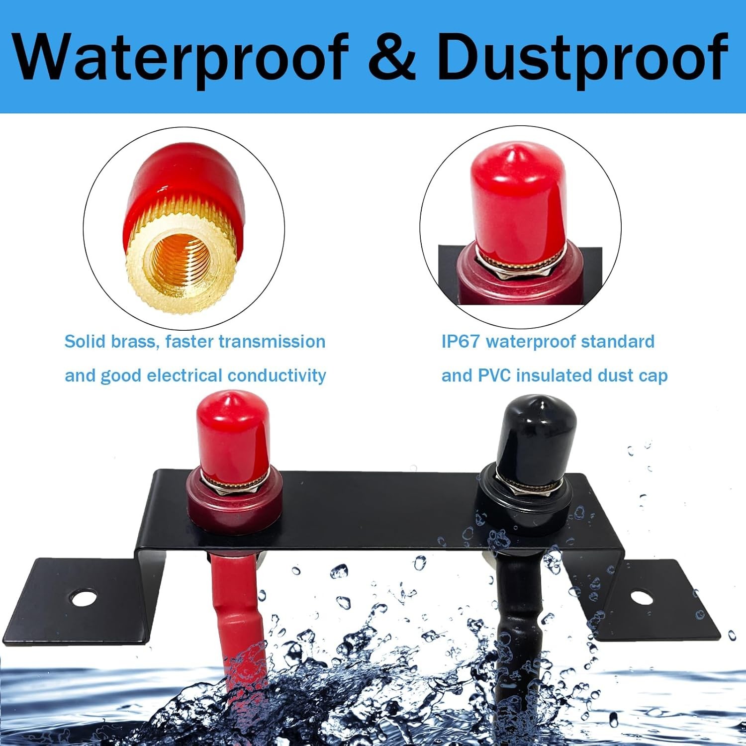 Battery Relocation Kit Remote Battery Terminals Waterproof Remote Terminal Ju...