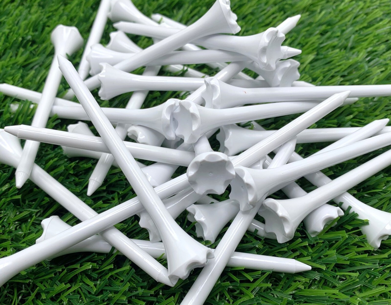 Golf Tees Truestrike 3 1/4 Solid White Plastic Premium 3.25 Golf Tees New