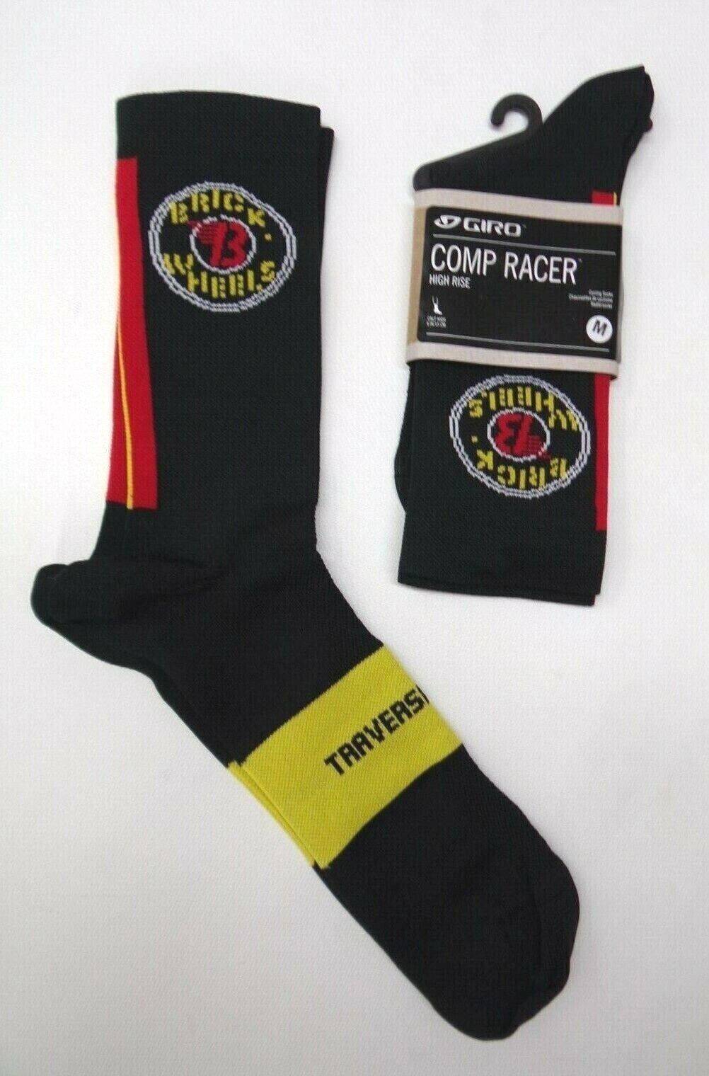 NIP GIRO Socks Comp Racer High Rise Cycling Brick Wheels Traverse City Michigan