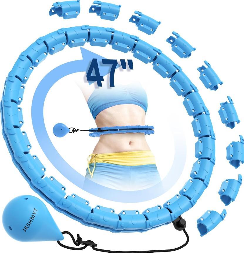 Infinity Hoop Fit Plus Size 47", Weighted Hula Hoops for Adults Weight Loss New