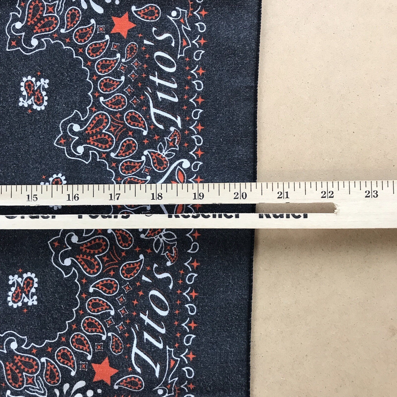 Tito's Handmade Vodka Bandana Handkerchief Black SKU2259