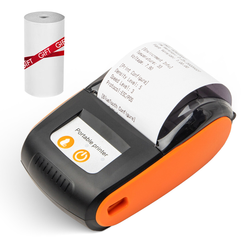 GOOJPRT 58mm Portable BT &USB Thermal Receipt Printer Mini Wireless Printer O7I9