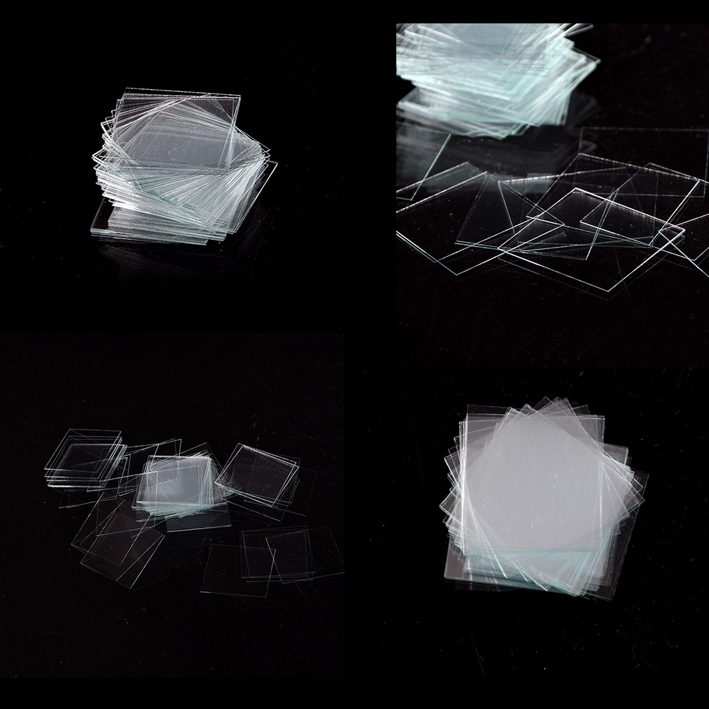 100 pcs Glass Micro Cover Slips 22x22mm - Microscope Slide CoversFO PbYHUKA HyAL