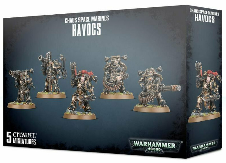 40K Chaos Havocs Space Marines NO BOX Reaper Missile Bolter Autocannon