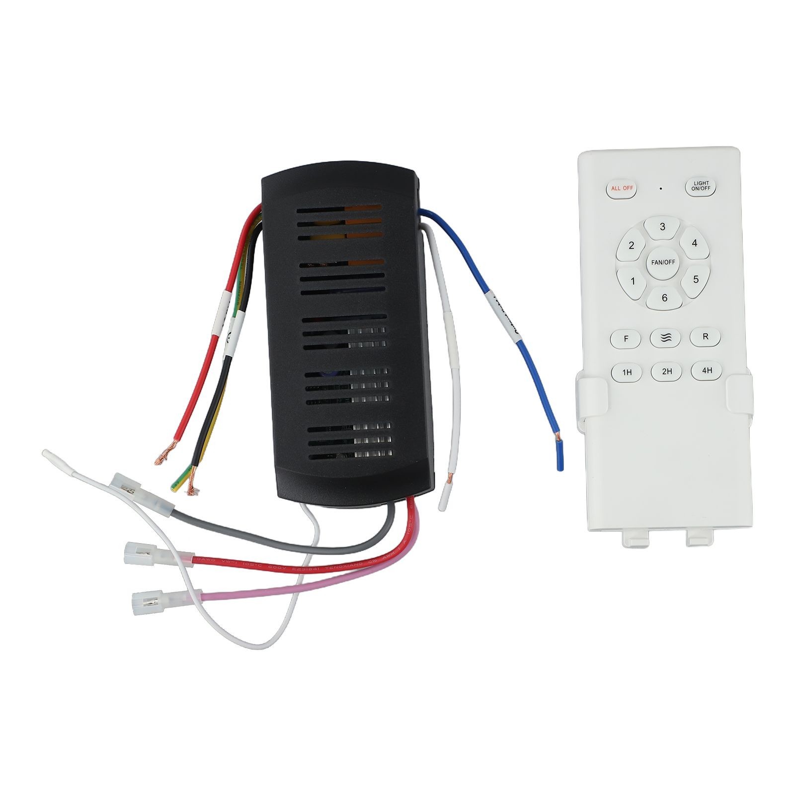 Remote Control Kit for Ceiling Fan with 6 Settings and Light Receiver