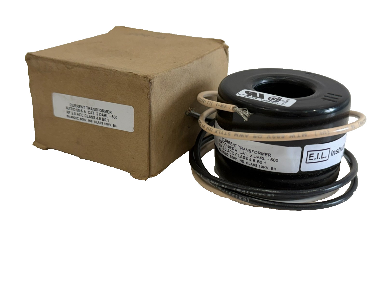 NEW E.I.L INSTRUMENTS 2DARL-500 CURRENT TRANSFORMER 50:5 2DARL500