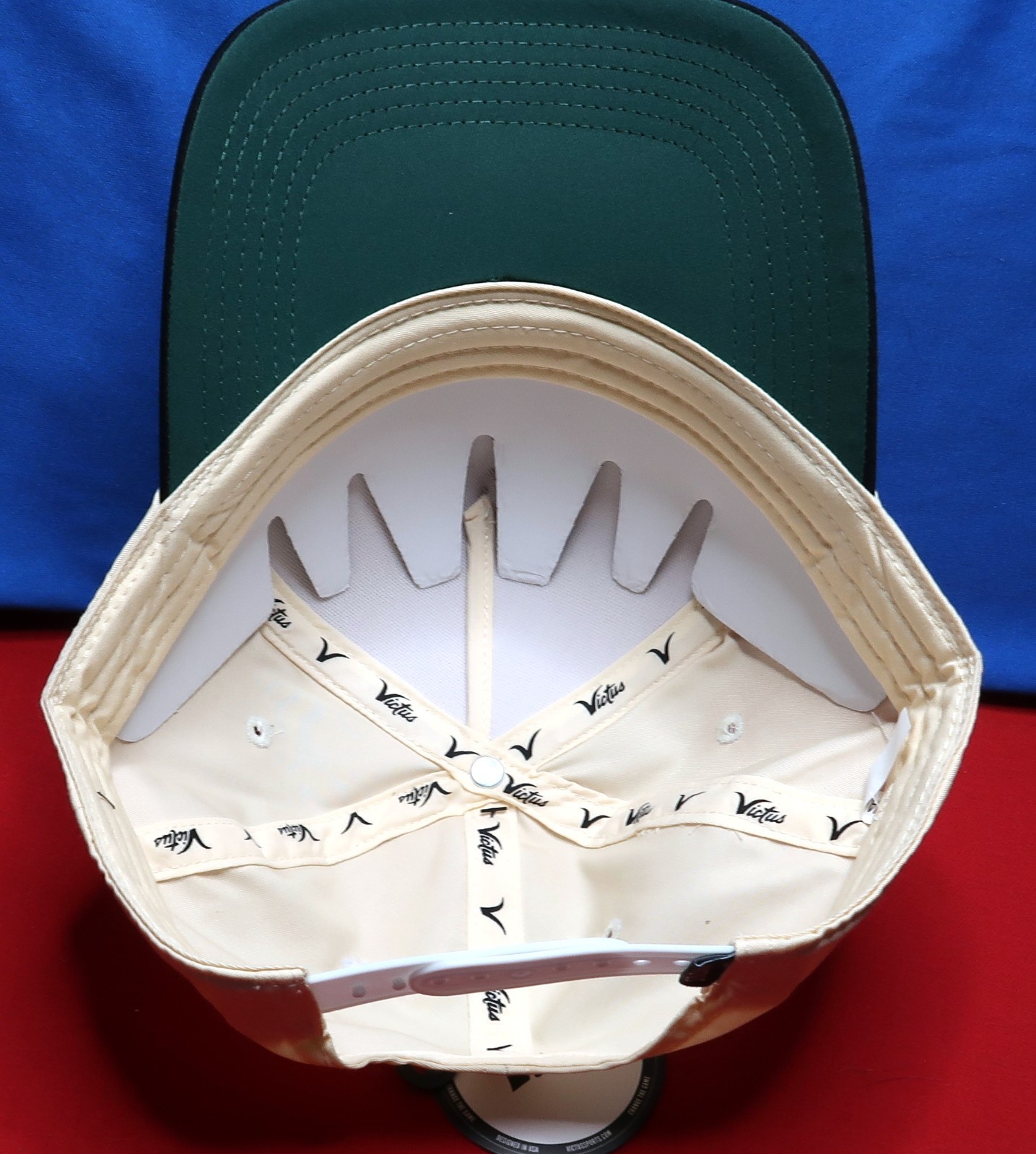 NEW Victus Switch Hitter Baseball/Softball Snapback Cap Tan/Black
