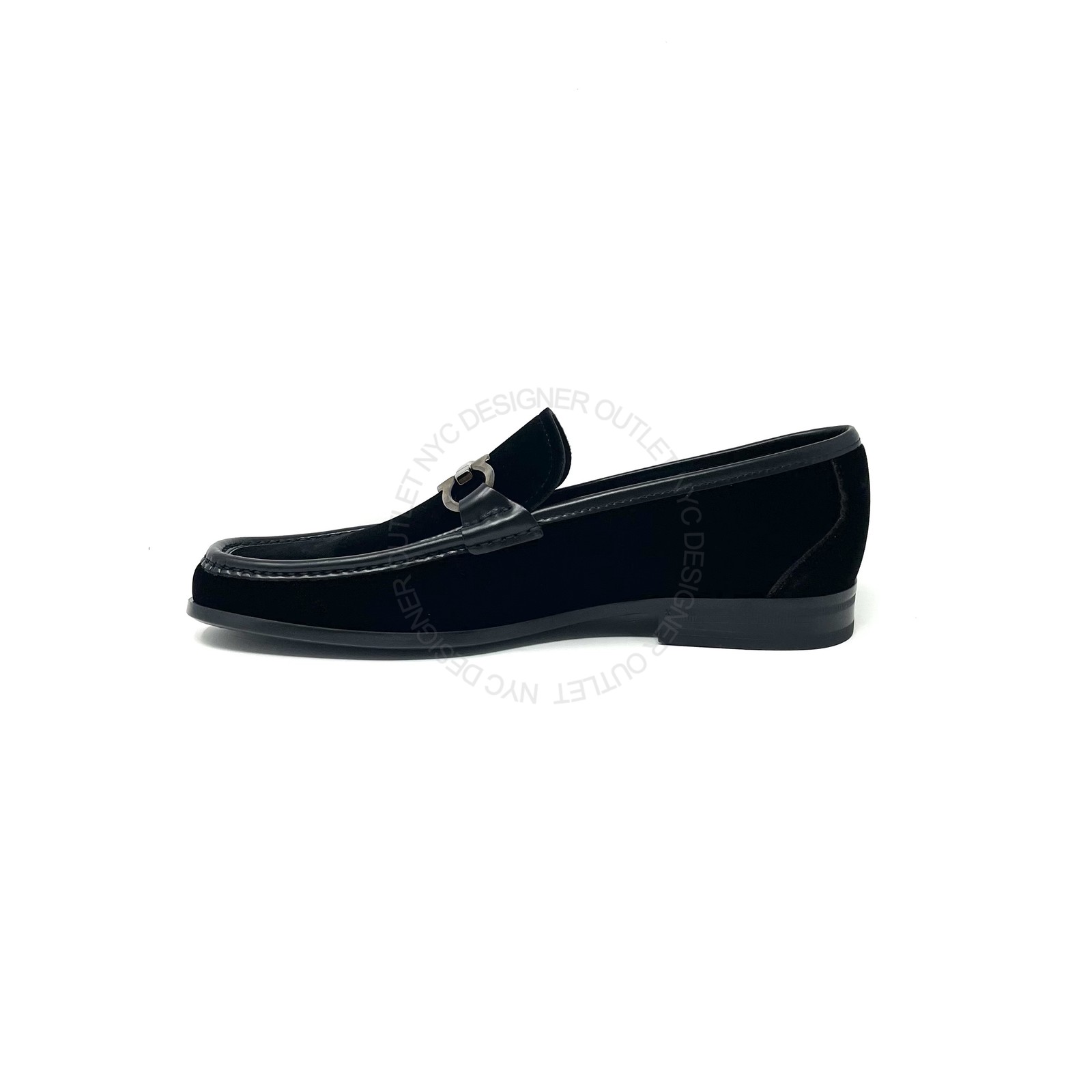 Salvatore Ferragamo Mens Grandioso New In Box Black Suede Drivers Sizes 7-12.5US
