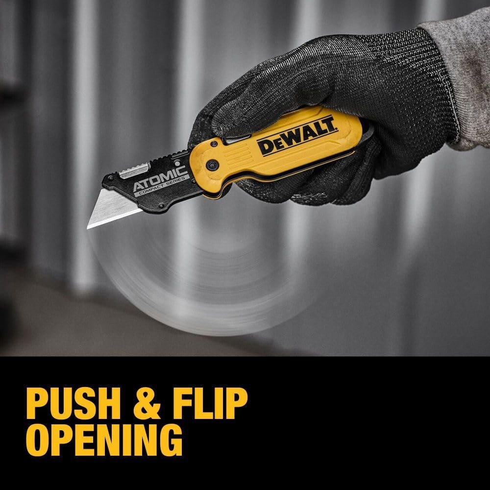 Dewalt Atomic Folding Utility Knife Push Button Flip Folding Utility Knife Blade