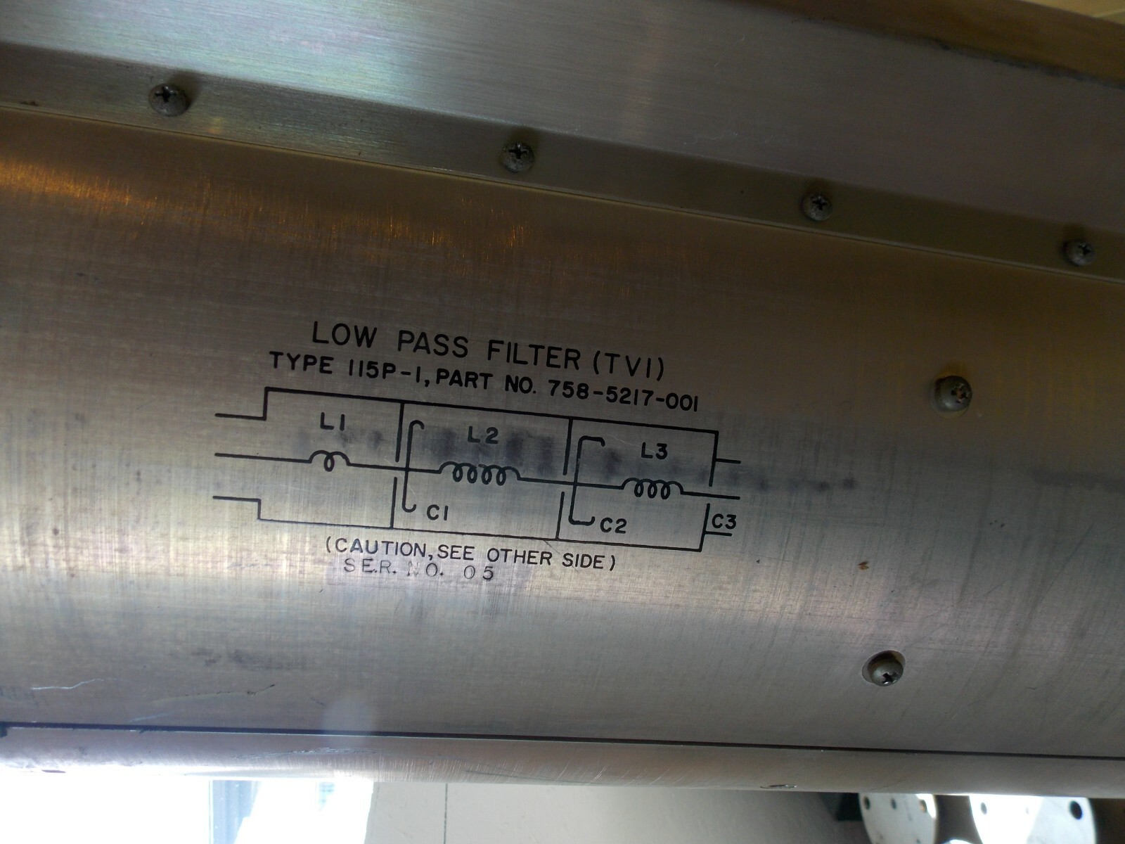Low Pass Filter - TVI Filter ---pick up only AWA SSS# 89 Collins?