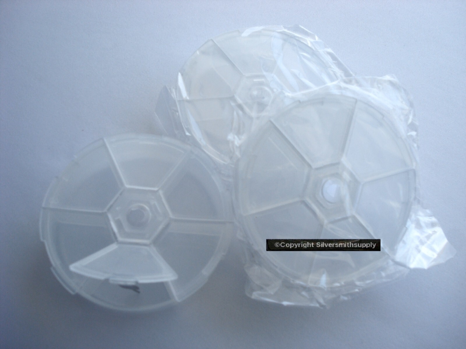 3 Bead storage fishing sew craft bead containers 6 lidded storage slots CR005b